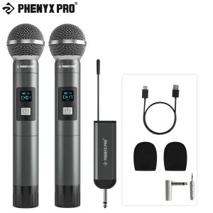 Microfono wireless portatile digitale a 2 canali Registrazione UHF Microfono Karaoke 900 mhz Microfono portatile professionale Chiesa PDP-2