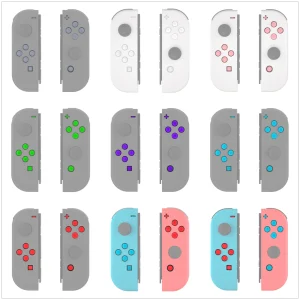 EXtremeRate sostituzione ABXY Direction Home Capture + – Jelly Buttons, bicolore con simboli per Nintendo Switch e OLED Joycon