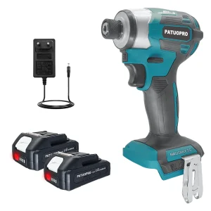 PATUOPRO Cacciavite elettrico senza spazzole a 5 velocità Cacciavite per trapano elettrico ricaricabile domestico senza fili per batteria Makita 18V