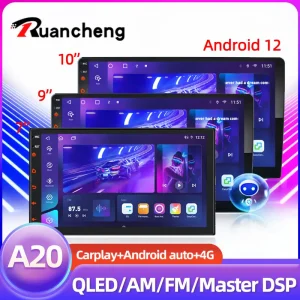 2 Din 7” 9” 10” Autoradio Multimediale GPS Android12 CarPlayer 2din 8 Core Carplay 8G + 256G 4G Per Volkswagen Nissan Hyundai