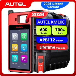 Autel MaxiIM KM100 Chiave Fob Strumento Immobilizzatore di Programmazione 2 PZ Autel IKEY per la Generazione Chiave anni ’60 OBD IMMO Chiave di Apprendimento PK KM100X