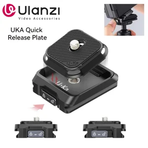 Ulanzi UKA01 Uka Univerisal DSRL Camera Gimbal Kit a sgancio rapido Arca-Swiss Quick Switch Treppiede Supporto adattatore per montaggio cursore F38