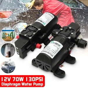 Pompa acqua 12V 6A 72W 130PSI 6L/Min Stabile Ad Alta Pressione A Membrana Pompa Acqua Protezione Della Pressione Spruzzatore di Acqua per Caravan Barca