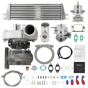 Kit turbocompressore turbo universale T3 T4 TO4E T04E 400HP con intercooler Wastegate