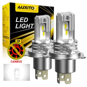 AUXITO 1/2 pezzi H4 9003 LED Hi/Lo fascio alto e basso con faro Canbus per Audi Honda VW Toyota H4 lampadina a LED faro moto