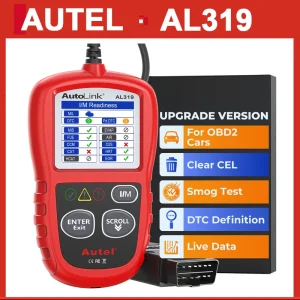 Autel Autolink AL319 OBD2 CAN OBDII Lettore di codici per auto automatico Strumento scanner diagnostico Controlla guasto del motore