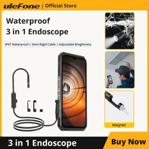 Endoscopio Ulefone impermeabile 3 in 1/Per ARMOR 9/ARMOR 9E/Power Armor 13/Power Armor 18T