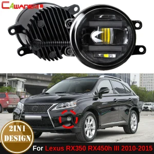 Auto sinistra + destra lente LED fendinebbia luce di marcia diurna DRL 2 pezzi per Lexus RX350 RX450h 3/III 2010 2011 2012 2013 2014 2015
