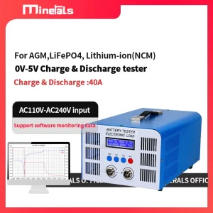 Alta precisione dello li-ione LiFePo4 della carica 40A del Tester di capacità della batteria di potere ad alta corrente di EBC-A40L ha messo 110V/220V