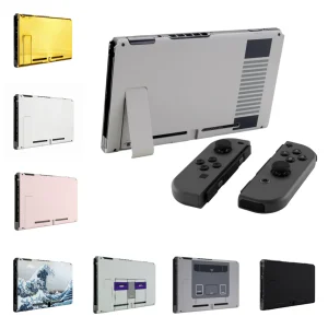 eXtremeRate Piastra posteriore console personalizzata con cavalletto Custodia di ricambio fai-da-te per console Nintendo Switch