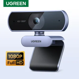 UGREEN USB Webcam 1080P HD Mini Webcam per Computer portatile Web Camera doppi microfoni per Youtube Zoom videochiamate 2K web cam
