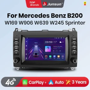 Junsun Android Auto Radio per Mercedes Benz B200 classe Sprinter W906 Viano Vito W639 Carplay Car Multimedia GPS 2din autoradio
