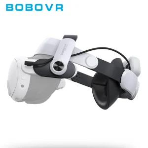 BOBOVR M3 PRO Comfort Cinghia per la testa della batteria compatibile con Meta Quest 3/Quest 3s Sostituzione del cinturino Elite Tempo di riproduzione e supporto migliorati