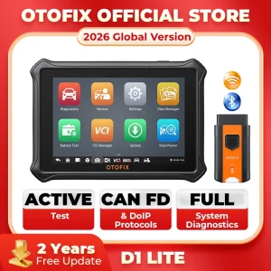 Strumento diagnostico bidirezionale per scanner Bluetooth OTOFIX D1 Lite Aggiornamento gratuito per 2 anni Scanner diagnostico per tutti i sistemi AutoAuth FCA SGW