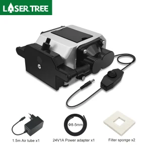LASER TREE Compressore Air Assist Pompa Air Assist Laser DC 24V per taglierina laser e incisore regolabile 10-30 L/Min