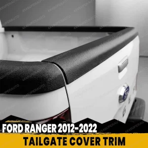 Set di 3 Coperture per Portellone Posteriore per Ford Ranger T6 T7 T8 2012-2022 Wildtrak XLT XL XLS, Modanatura Testurizzata per Portellone, Accessori Auto