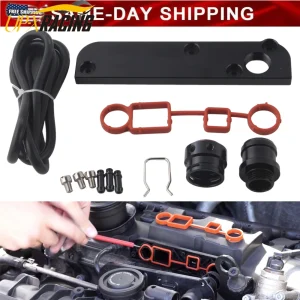 Set di adattatori PCV di spedizione a buon mercato per Audi VW 2.0 TFSI EA113 Soluzione di coppia del MOTORE Adattatore PCV billet con copertura del kit Boost