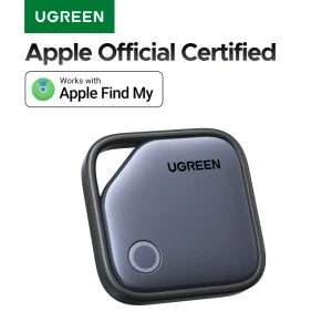 UGREEN Localizzatore Bluetooth intelligente, Localizzatore chiavi Localizzatore di oggetti SmartTag Fino a 2 anni Batteria Localizzatore telefono per Apple Trova mio (solo IOS)