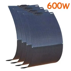 pannello fotovoltaico pannelli solari 600w 450w 300w 150w pannello solare flessibile 12v 24v sistema di caricabatteria per tetto di casa camper barca viaggio RV EU RU magazzino nave