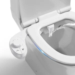 Inserto per bidet per WC, SenDeluz Inserto per bidet non elettrico Attacco per bidet a doppio ugello autopulente retrattile