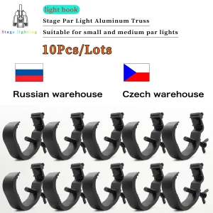 10 pz/lotto Led Stage Light Truss Luci In Alluminio Gancio Par Luce Ganci DJ Club Luce Gancio Per Appendere