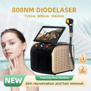 Potente epilatore laser al platino ghiaccio alessandrite 4000W professionale macchina laser a diodi rimozione permanente dei peli per donna