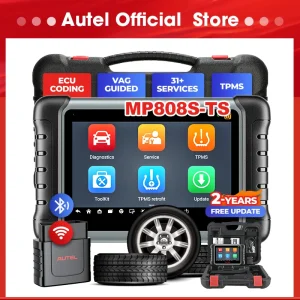 Autel MaxiPRO MP808S-TS strumento di scansione diagnostica per auto TPMS strumenti di programmazione pneumatici codifica ECU 2022 aggiornato di MP808TS/MP808BT