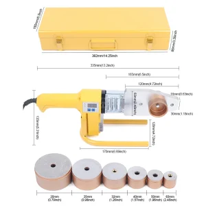 Saldatore per tubi per saldatura a fusione per tubi in plastica PPR PE PP Ø20-63 mm