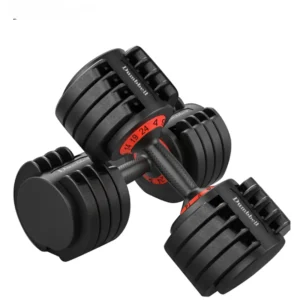 SIHAO Set di manubri regolabili 24 kg/40 kg (52,5 libbre/90 libbre) Sistema di pesi a cambio rapido per muscoli del braccio per palestra domestica e allenamento della forza