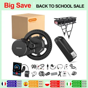 Bafang Ebike Mid Drive Motor 36V 500W 350W 250W BBS01B Kit di conversione bicicletta elettrica CAN BUS, Hailong 36V Batteria compatibile