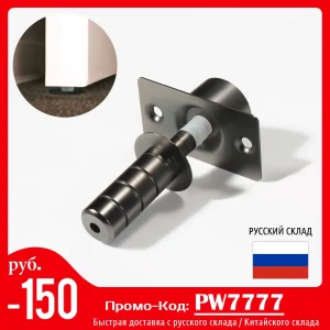 KAK Fermaporta in ottone Supporto per porta resistente Fermaporta magnetico invisibile Fermaporta nascosto Hardware per fermaporta in acciaio inossidabile