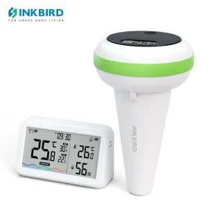 INKBIRD IBS-P03R nuovo termometro solare Wireless per piscina con ricevitore termometro a trasmissione Ultra lunga 300m per vasche idromassaggio, spa