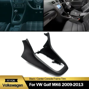 Per Volkswagen VW Golf MK6 2008-2013 Console centrale anteriore pomello del cambio copertura del telaio Surround Trim decorazione muslimah