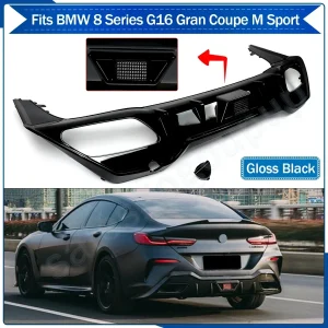 Magickit per BMW serie 8 G16 M850i M Sport 2018-2023 diffusore paraurti posteriore Lip Glossly nero diffusore posteriore Lip