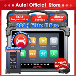 Autel MaxiSys Elite II Pro Strumenti diagnostici ULTRA J2534 Programmazione ECU Codifica Scanner automatico come motore MS919 TruSpeed CAN FD DoIP