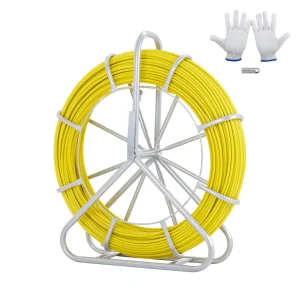 SucceBuy Nastro per pesci in fibra di vetro 425/492/600/656 piedi Condotto Rodder Fishtape Estrattore di filo Strumenti da pesca per pareti e condotti elettrici
