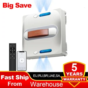 Robot lavavetri Liectroux S11, spruzzo d’acqua in 4 direzioni, pulizia di vetri, pavimenti, pareti e piastrelle, robot aspirapolvere per finestre,navigazione intelligente,sicurezza multipla,senza