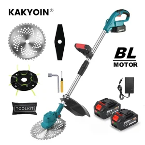 Tosaerba elettrico senza spazzole da 9 pollici 2800W 36000 giri/min Tagliaerba a batteria Lunghezza regolabile Utensile da taglio da giardino per 18V Makita