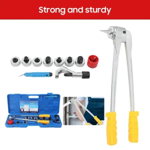 Kit set di espansori per tubi Espansore per tubi a leva da 10-28 mm Espansore per bocca a tubo dritto per tubi in rame e alluminio