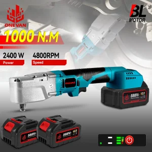 Chiave a cricchetto elettrica senza spazzole 1000NM 2400W 1/2 ”Rimozione dado 4800 giri/min Riparazione auto Utensili elettrici per Makita 18V Batteria Pin