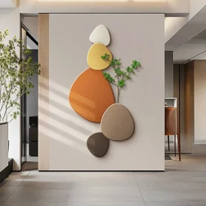 2025 Nuovo ristorante Soggiorno Camera da letto Foyer Pittura decorativa Lampada da parete Pianta verde Pittura murale Lampada da corridoio