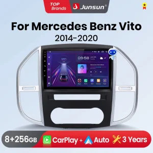 Junsun Wireless CarPlay Android Auto Autoradio Per Mercedes Benz Vito W447 2014-2020 GPS Multimediale 2 din Sistemi Stereo