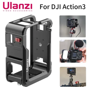 Ulanzi OA-14 gabbia in alluminio per DJI Osmo Action 3 Action Camera custodia protettiva per montaggio su telaio fotocamera sportiva accessori per gabbia per conigli