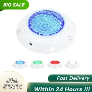 Luci per piscina 7 combinazioni di colori IP68 impermeabili 3 modalità dinamiche 360 °   Perline LED per feste in piscina Luce per piscina LED RGB 50000h