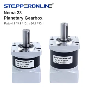 STEPPERONLINE Nema 23 Riduttore epicicloidale Riduttore di velocità del motore Serie MGL Rapporto 4 5 10 20 50 per motore passo-passo Nema23 con albero da 8 mm