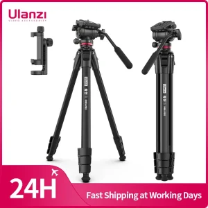 Ulanzi MT-56 OMBRA VIDEO Treppiede da viaggio con trascinamento fluido Testa a sfera in metallo Smartphone esterno DSLR Treppiede per fotocamera Monopiede