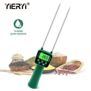 Misuratore di umidità per cereali Yieryi YY-1011, tester digitale per il contenuto di umidità di grano, mais, orzo, mangimi, soia, arachidi, semi di cotone