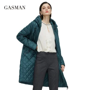 GASMAN 2022 giacche primaverili da donna Designer trench piumino lungo casual colletto rialzato cappotto da donna con cappuccio capispalla 21865