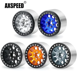 AXSPEED 4 Pz 2.2 pollici 35mm Allargare In Alluminio Beadlock Cerchioni Mozzi per Axial Wraith 90048 RR10 TRX-4 1/10 RC Crawler Parti di Automobili