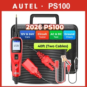 Autel PS100 PowerScan Strumento tester per circuiti automobilistici elettrici Strumento diagnostico AVOmetro 12V 24V